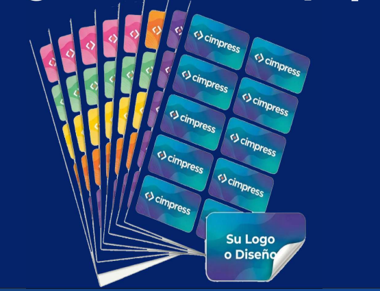 Pegatinas PVC y papel